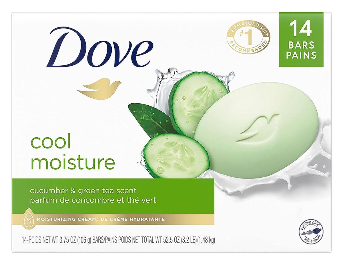 Dove Cucumber and Green Tea Skin Care Beauty Bar 14 Pack for $9.51