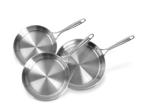 Fabulous Fryers 5-Ply Stainless Steel Frying Pan Set for $60 Shipped