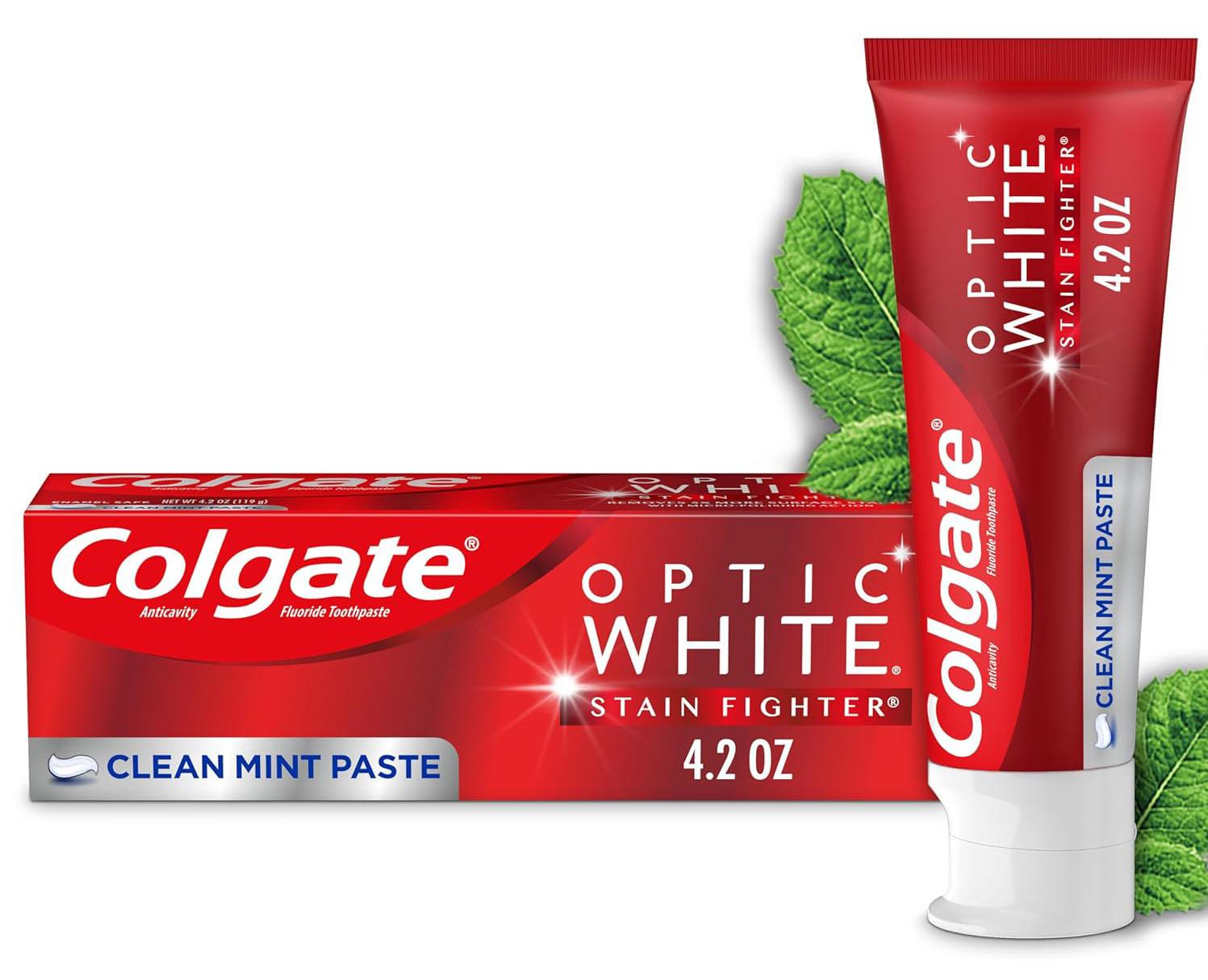 Colgate Optic White Whitening Toothpaste 3 Pack + $5 Amazon Credit for $9.95