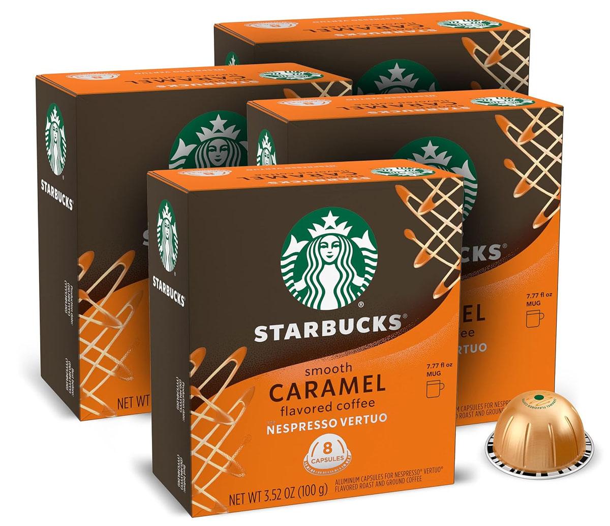 Nespresso Vertuo Starbucks Caramel Flavored Coffee Pods 32 Pack for $28.80