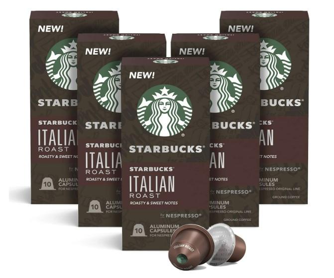 Nespresso Original Line Starbucks Dark Roast Espresso 50 Pack for $22.93 Shipped