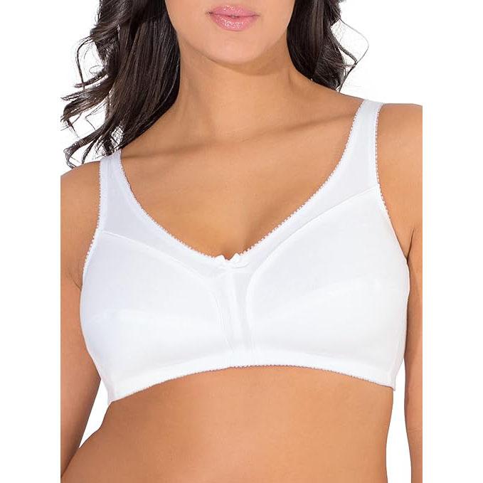 Fruit of the Loom Womens Seamed Soft Cup Wirefree Cotton Bra for $5