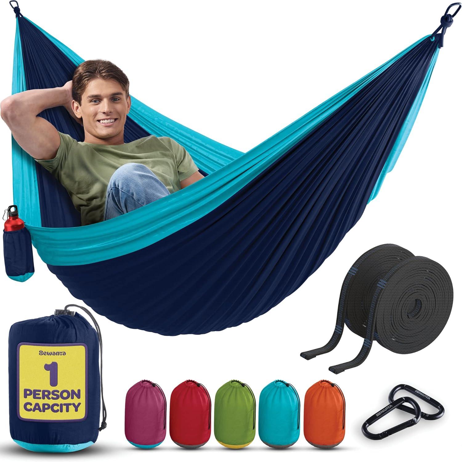 Lightweight Nylon Camping Hammock Chair for $9.99
