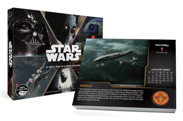 2024 Star Wars Saga Day-at-a-Time Box Daily Calendar for $4.99