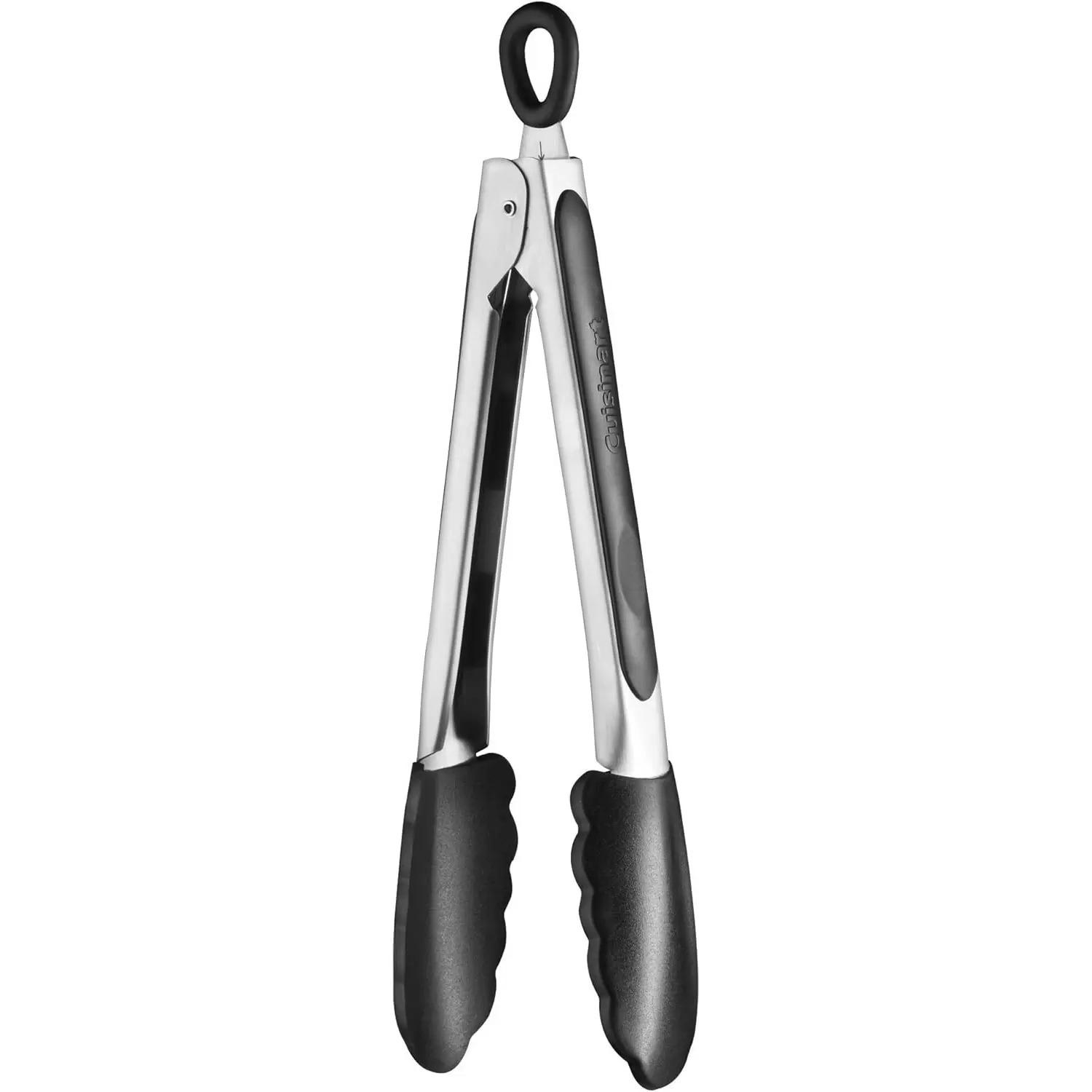 Cuisinart Stainless Steel Silicone-Tipped Kitchen Tongs for $5.09