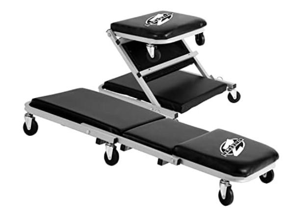 Pro-LifT 300 Lbs Mechanic 2 in 1 Foldable Creeper Seat for $42.99