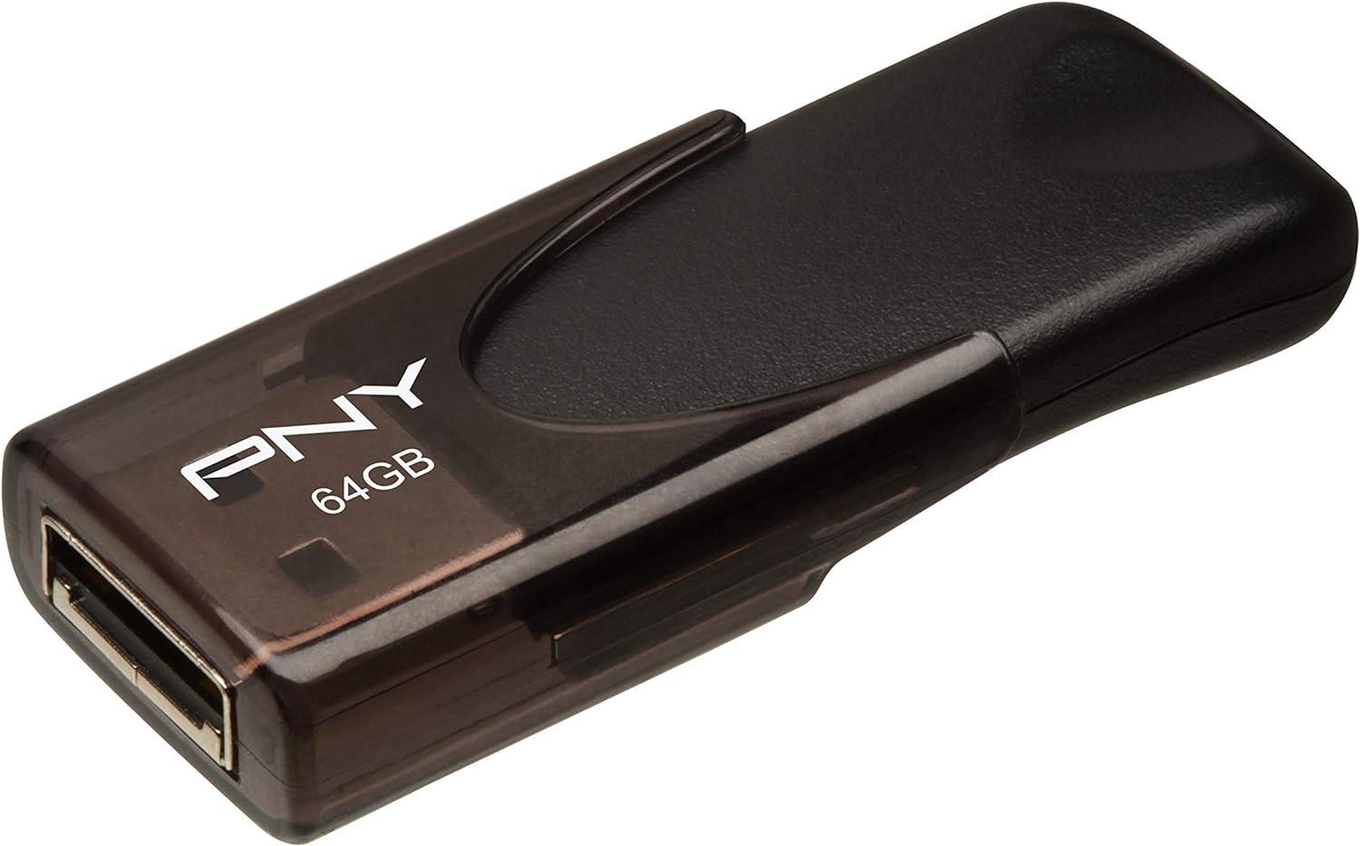 64GB PNY Attache 4 USB 2.0 Flash Drive for $4