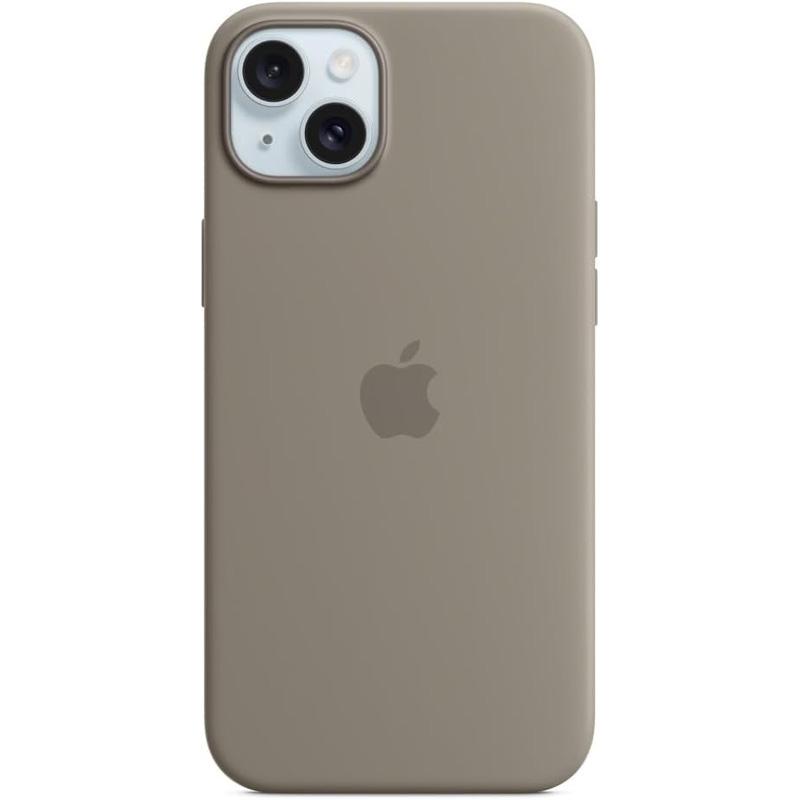 Apple iPhone 15 Plus Silicone Case with MagSafe in Clay for $17.65