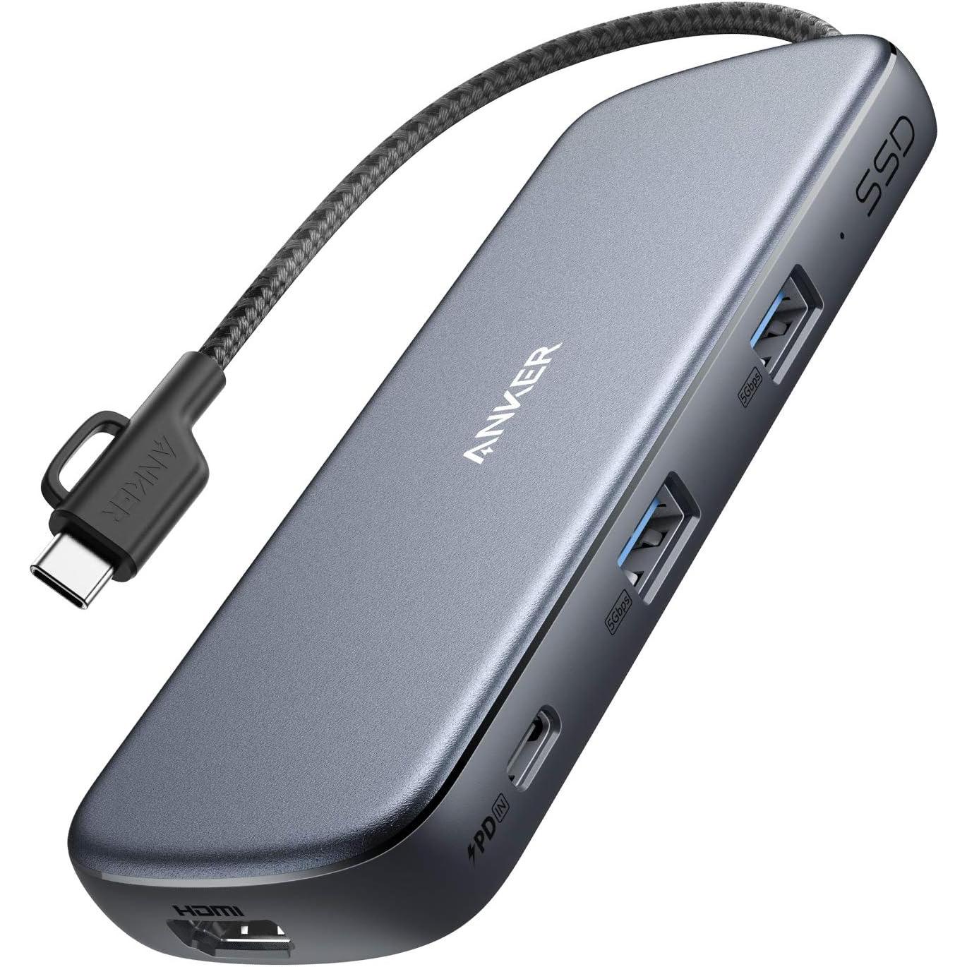 Anker PowerExpand 4-in-1 SSD USB C Hub with 256GB SSD for $34.99