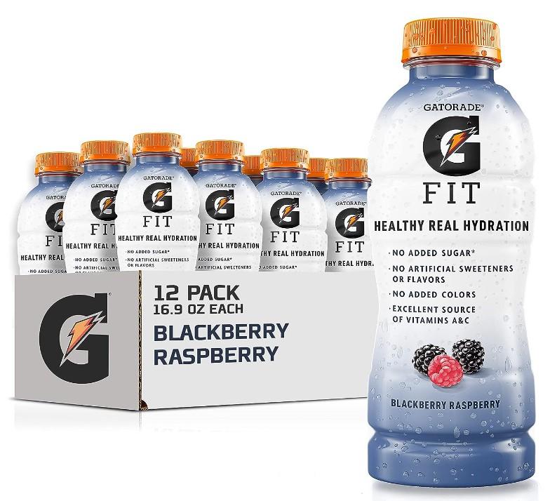 Gatorade Fit Electrolyte Beverage Blackberry Raspberry 12 Pack for $11.16