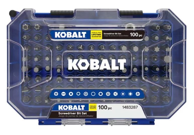Kobalt 1in Screwdriver Bit Set 101464 for $12.98