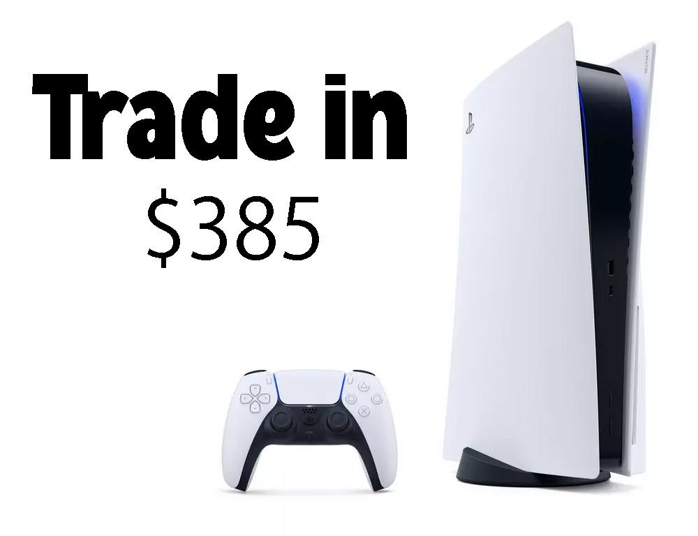 Trade-in Your Playstation 5 Disc Console for $385