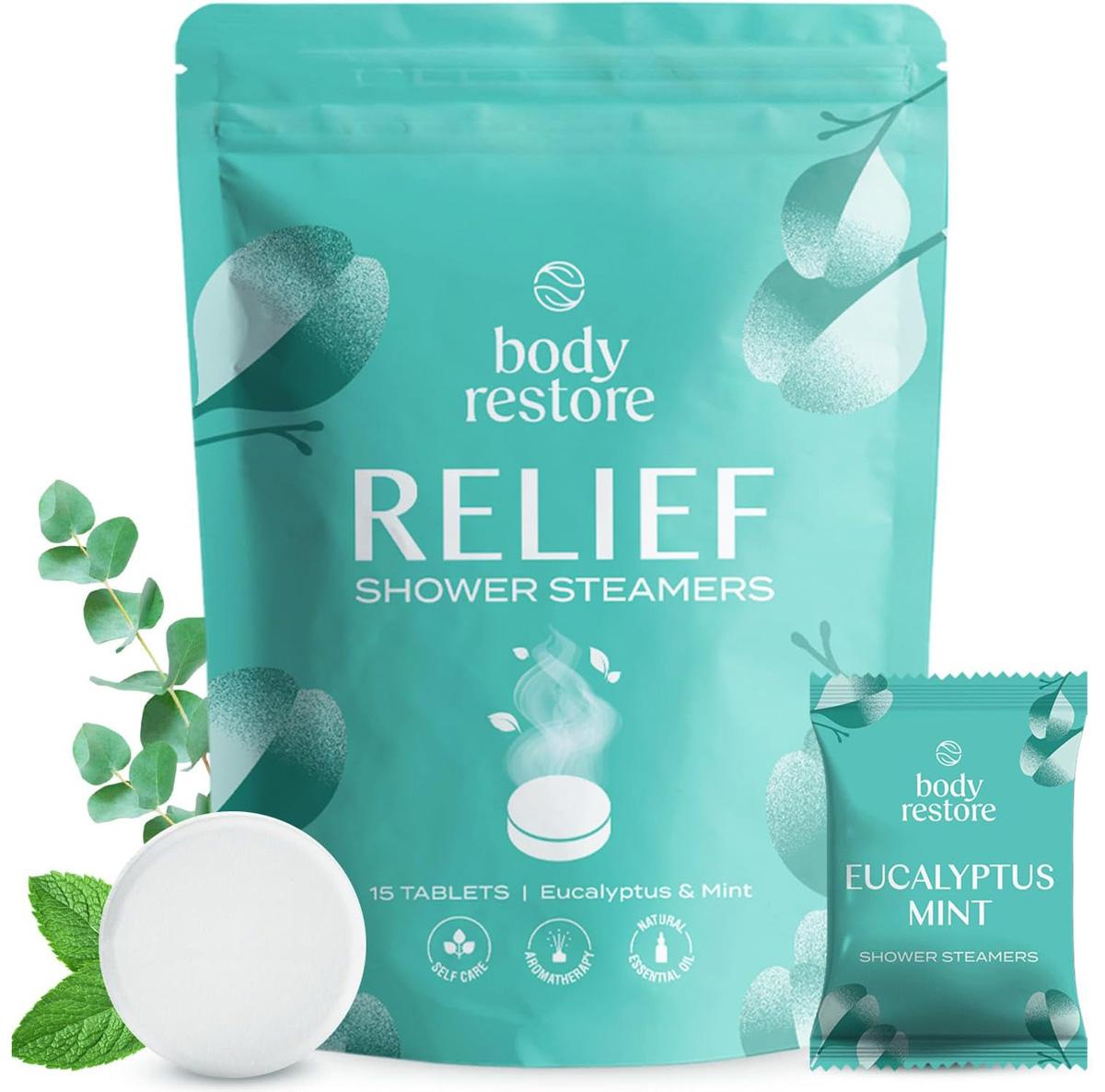 Body Restore Shower Steamers Aromatherapy 15 Pack for $11.99