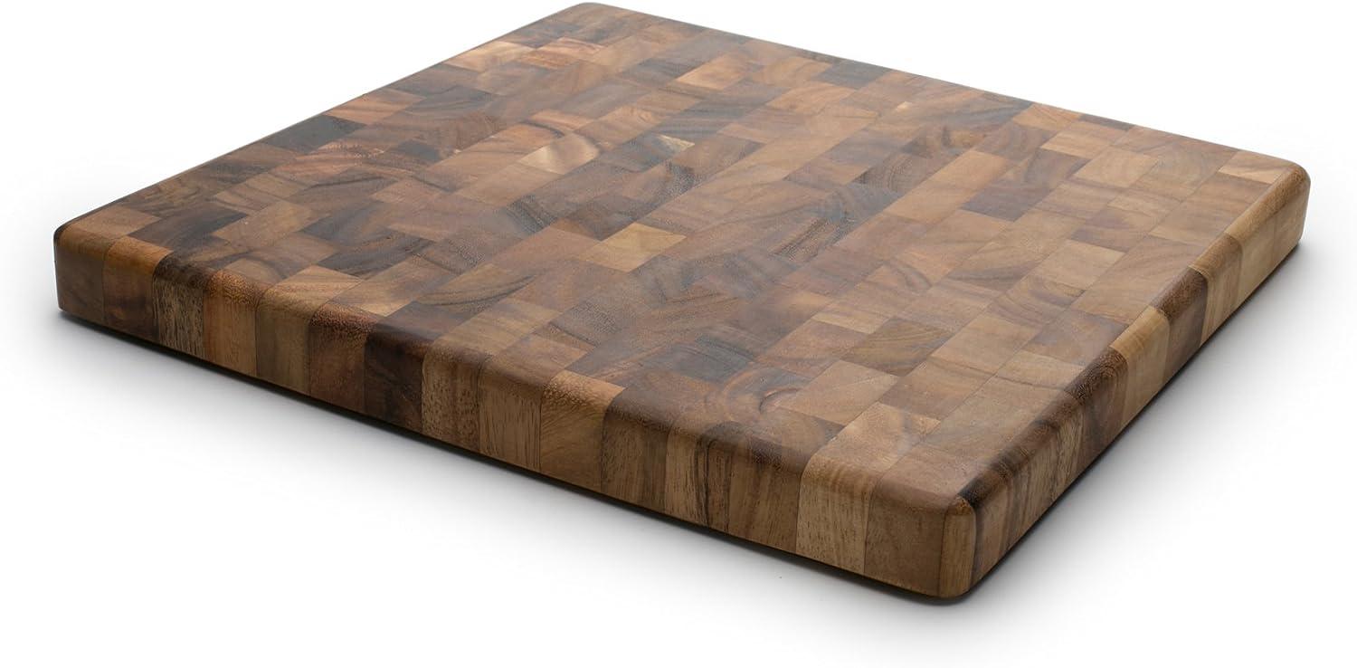 Ironwood Gourmet Charleston End Grain Square Acacia Chefs Board for $29.87
