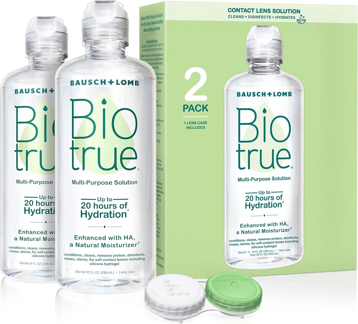 Bausch + Lomb Biotrue Soft Contact Lens Multi-Purpose Solution 2 Pack for $9.67