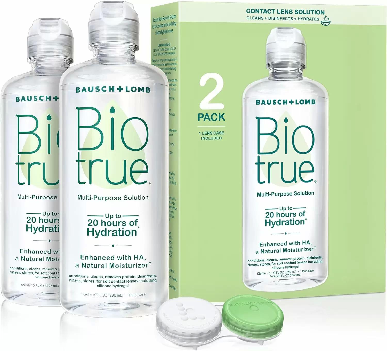 Bausch + Lomb Biotrue Soft Contact Lens Multi-Purpose Solution 2 Pack for $10.94