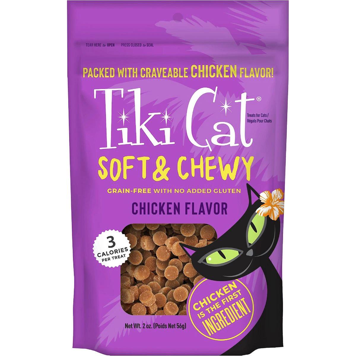 Tiki Cat Soft and Chewy Chicken Recipe Cat Treats 4 Pack for $3.67