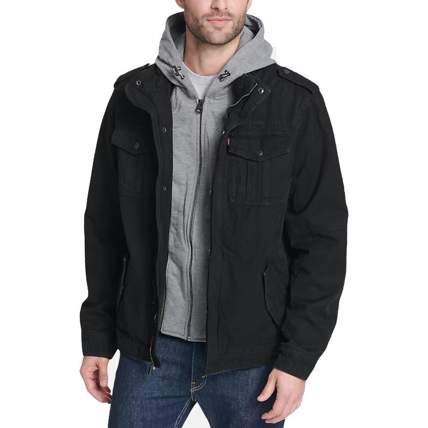 Levi\'s Modern Fit Washed Cotton Faux Sherpa Lined Utility Jacket for $29.99 Shipped