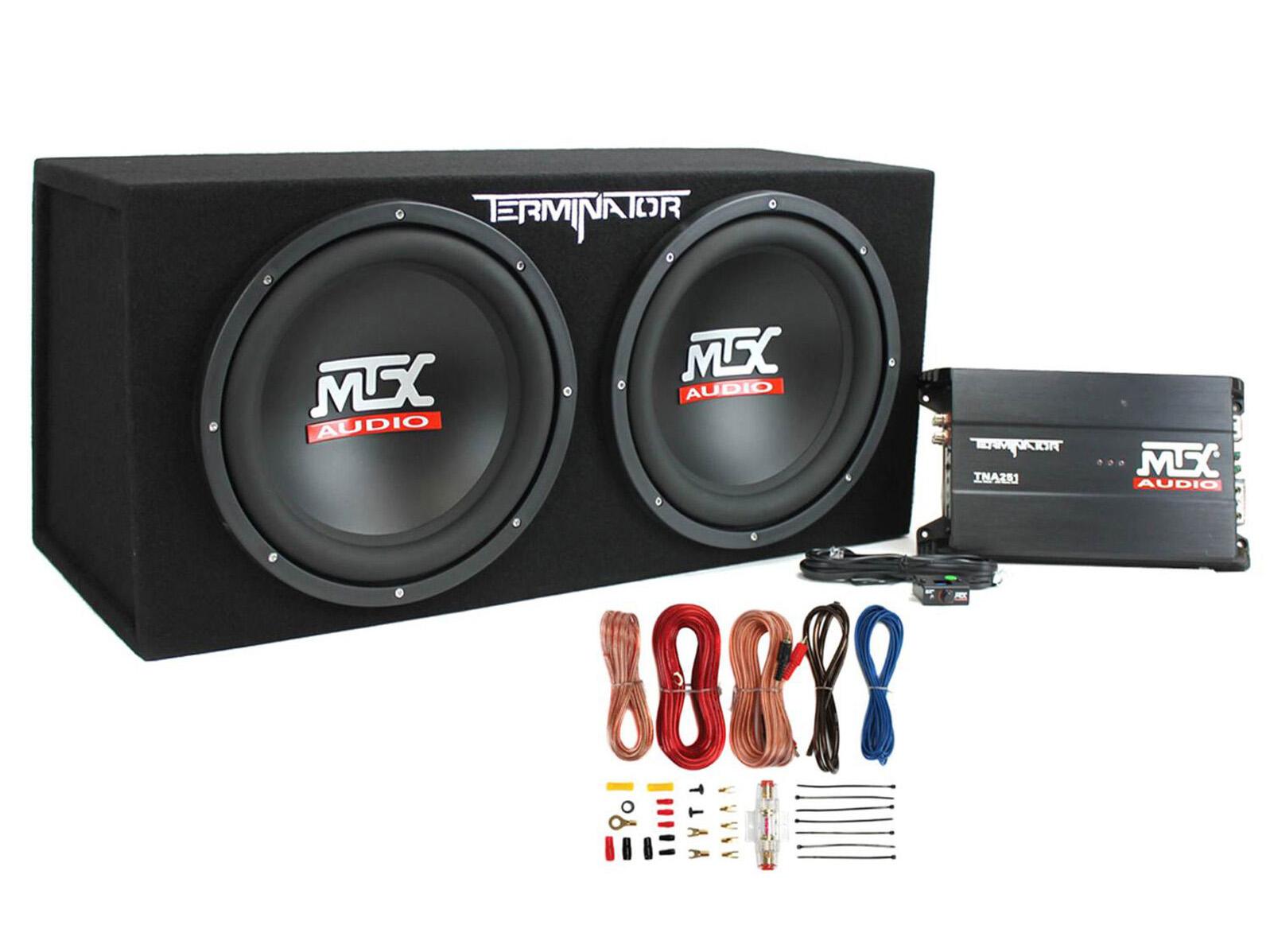 12in Dual Sub Bass Package with Mono Amp Kit for $254.95 Shipped