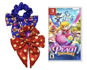 Princess Peach ShowtimeNintendo Switch Free Hair Scrunchies or Cup