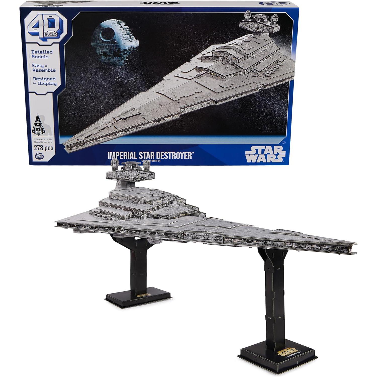 Star Wars Deluxe Imperial Star Destroyer Cardstock 3D Model Kit 4D for $8.99