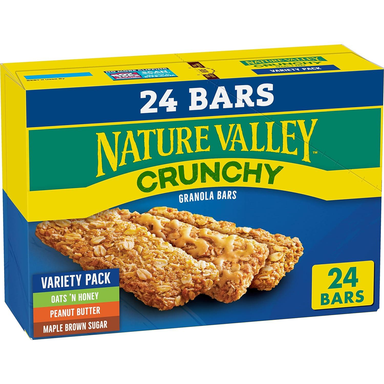 Nature Valley Crunchy Granola Bars Variety Pack 12 Pack for $3.74