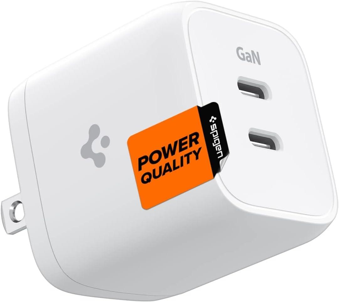 Spigen GaN 452 Total 45W 2 Ports USB-C Wall Charger for $19.59