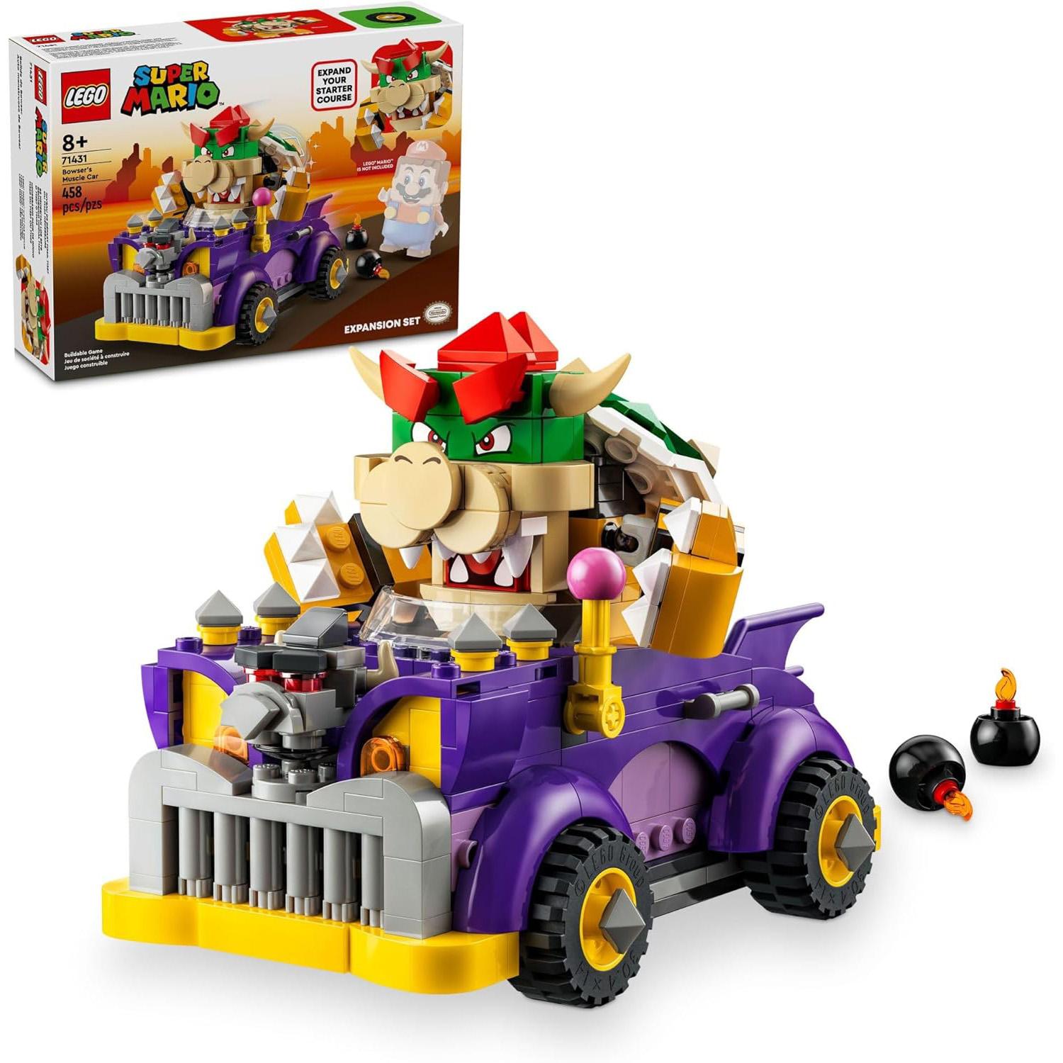 LEGO Super Mario Bowser\'s Muscle Car Expansion Set 71431 for $23.99