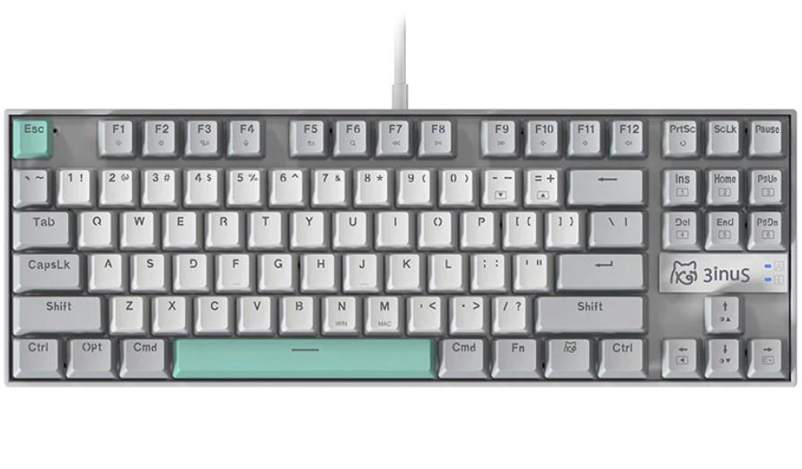 3inus KEBOHUB EE01 RGB Backlit Mechanical Keyboard for $49.42 Shipped