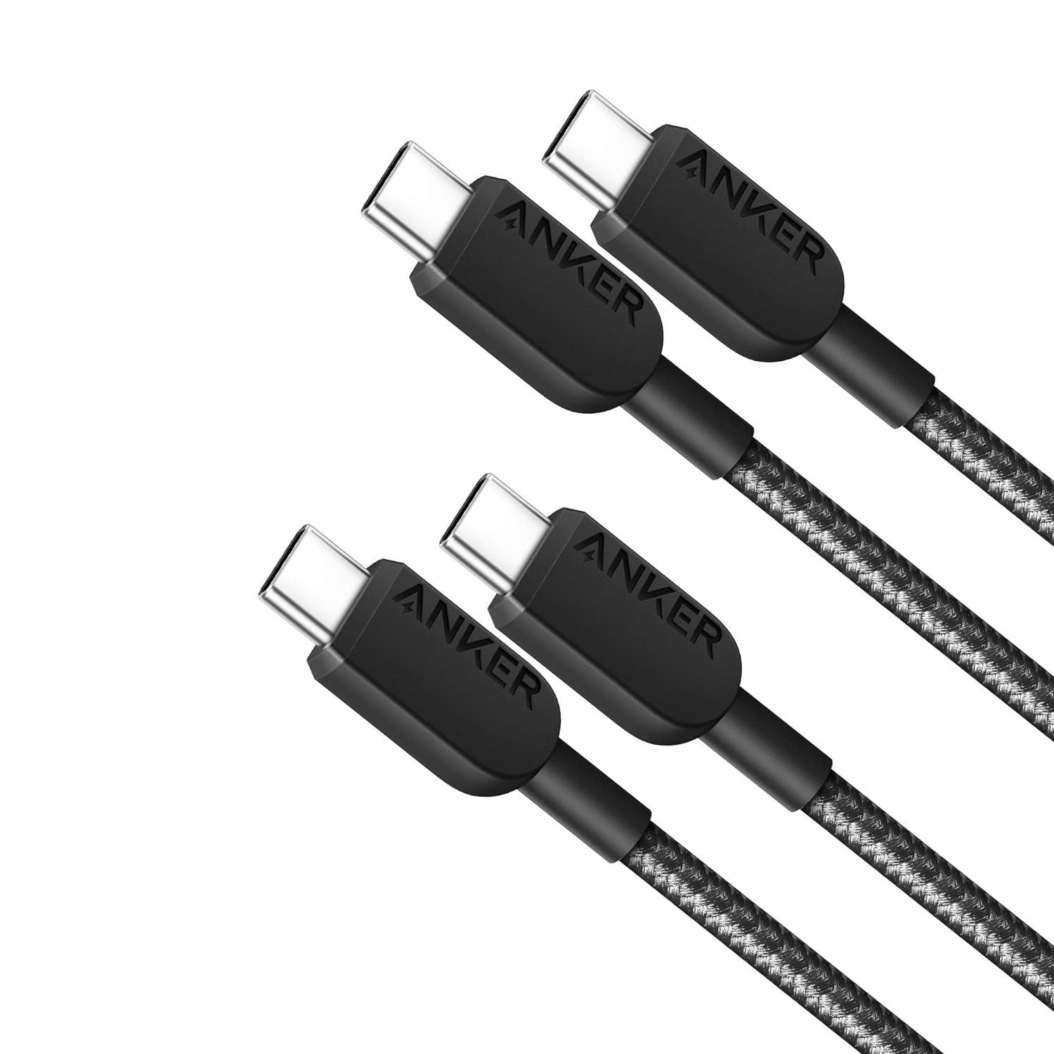 Anker 310 USB C to USB-C 3ft Cables 2 Pack for $5.99