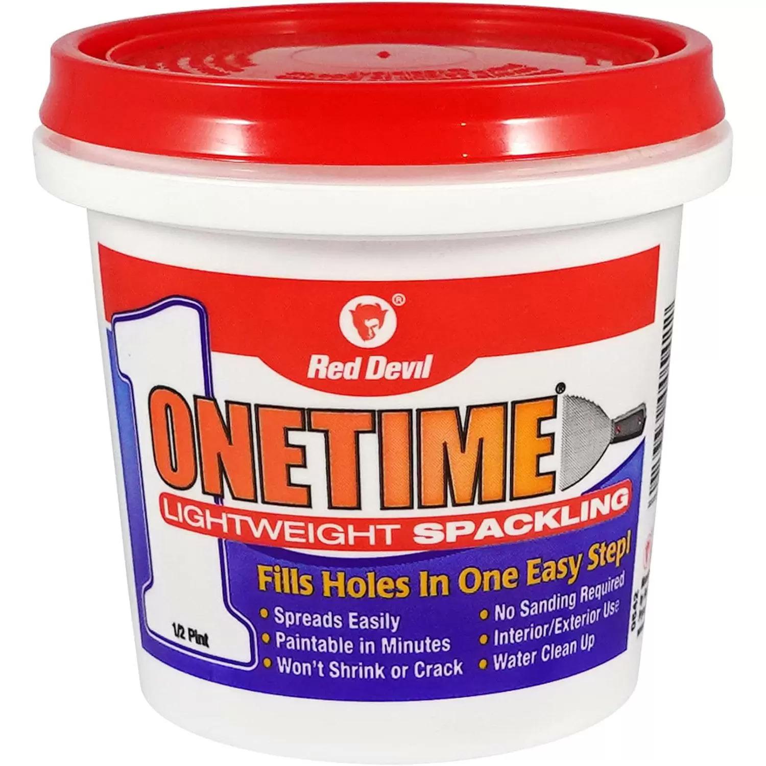 Red Devil ONETIME Lightweight Spackling for $2.98