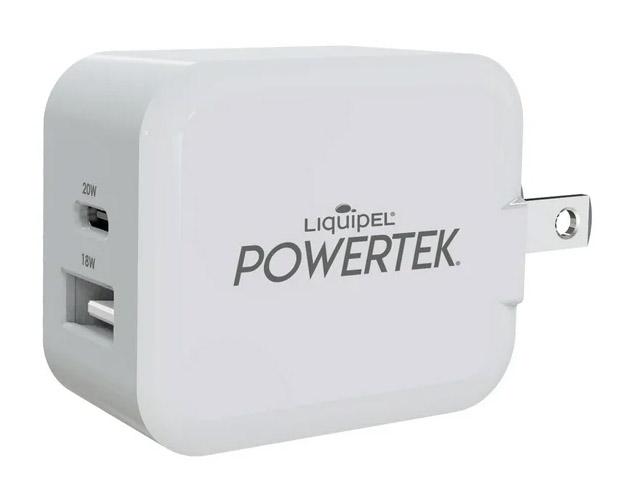 Liquipel Powertek USB-C and USB Dual Port Wall Charger for $1.50