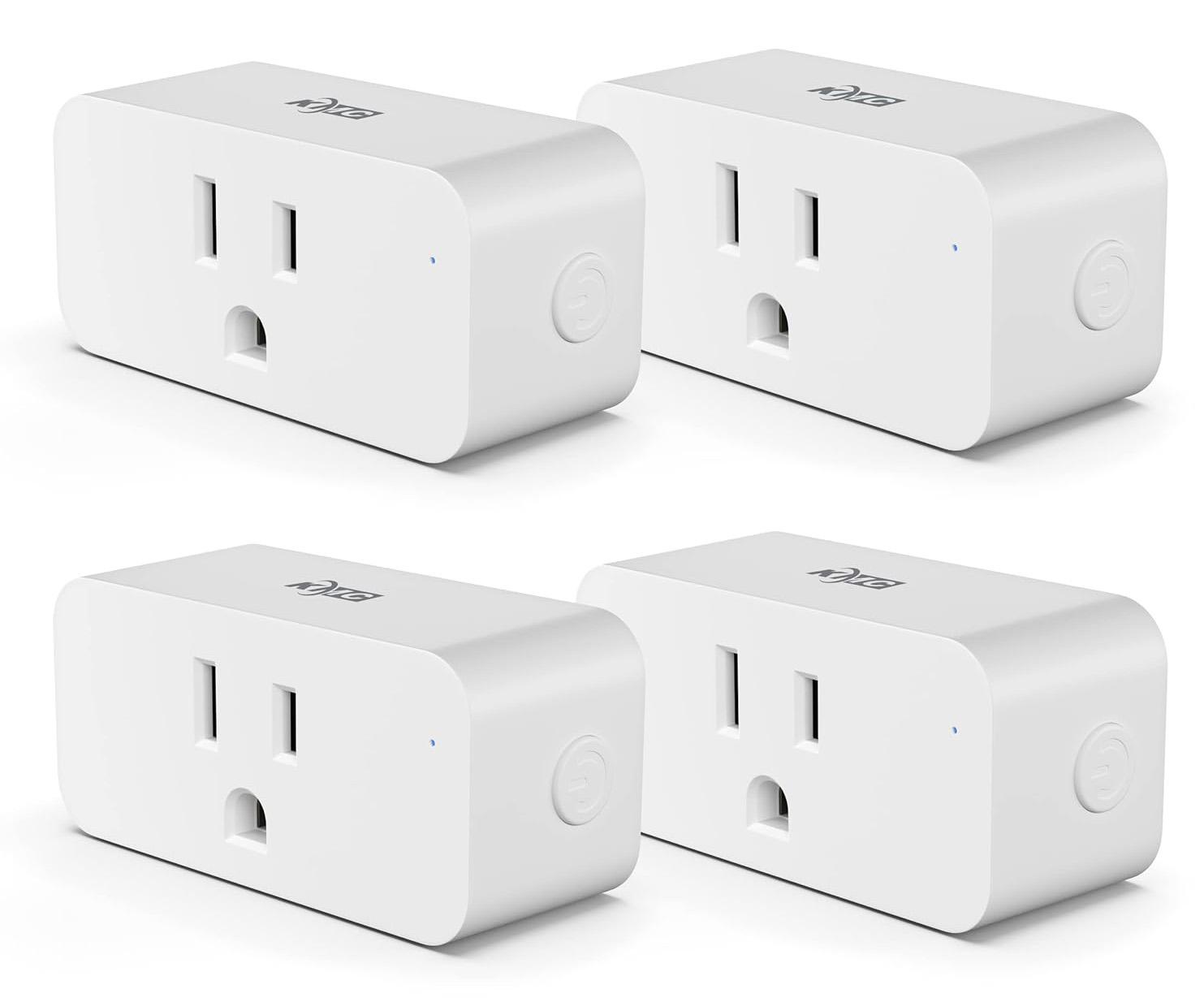 KMC Slim Low-Profile Wi-Fi Smart Plug 4 Pack for $10.24