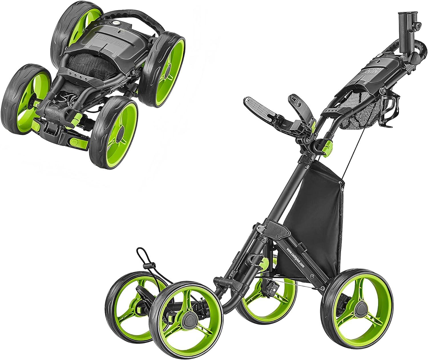 CaddyTek Explorer V8 SuperLite 4 Wheel Golf Push Cart for $116.20 Shipped