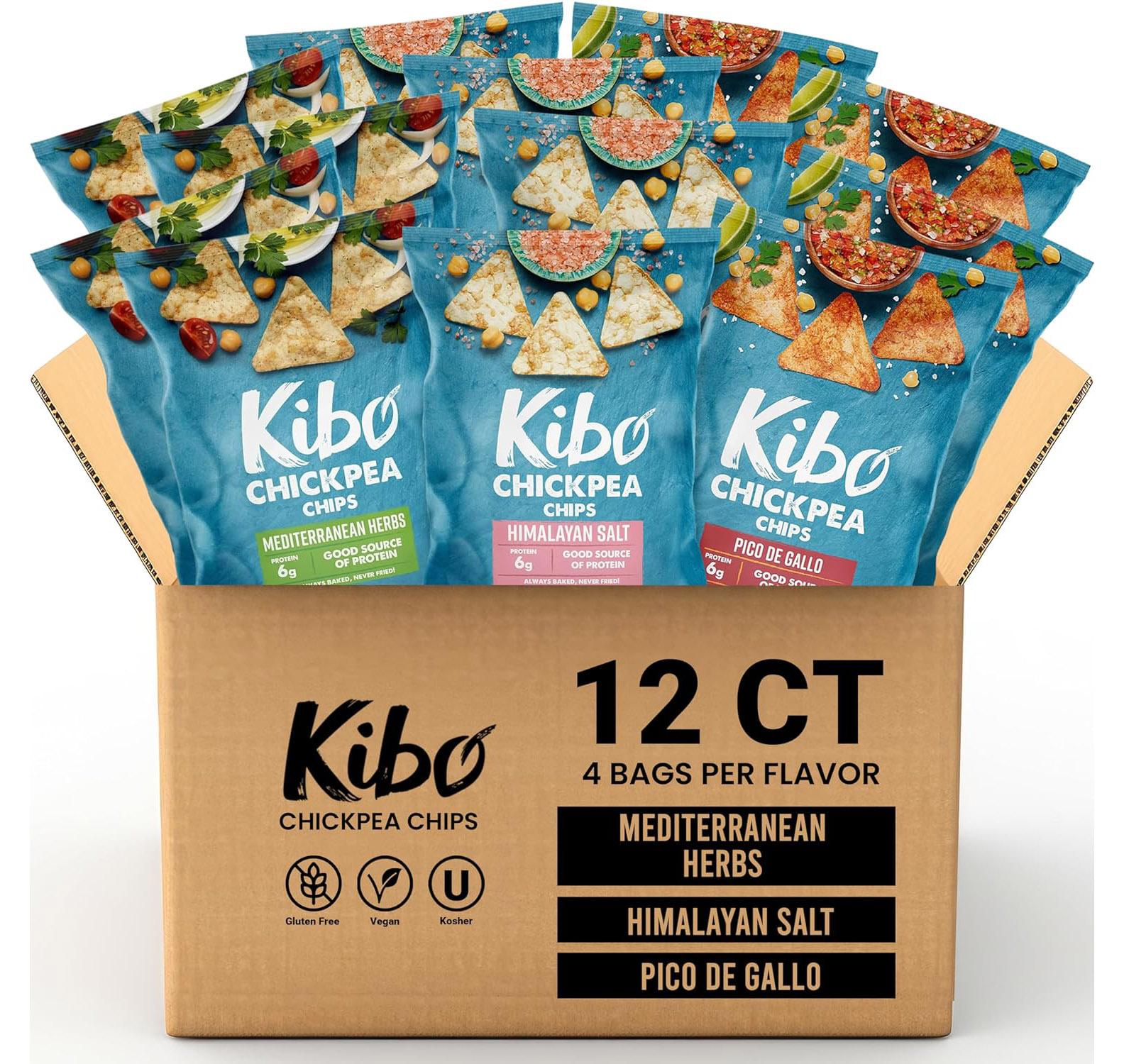 Kibo Chickpea Chips Kosher and Vegan 12 Pack for $8.69