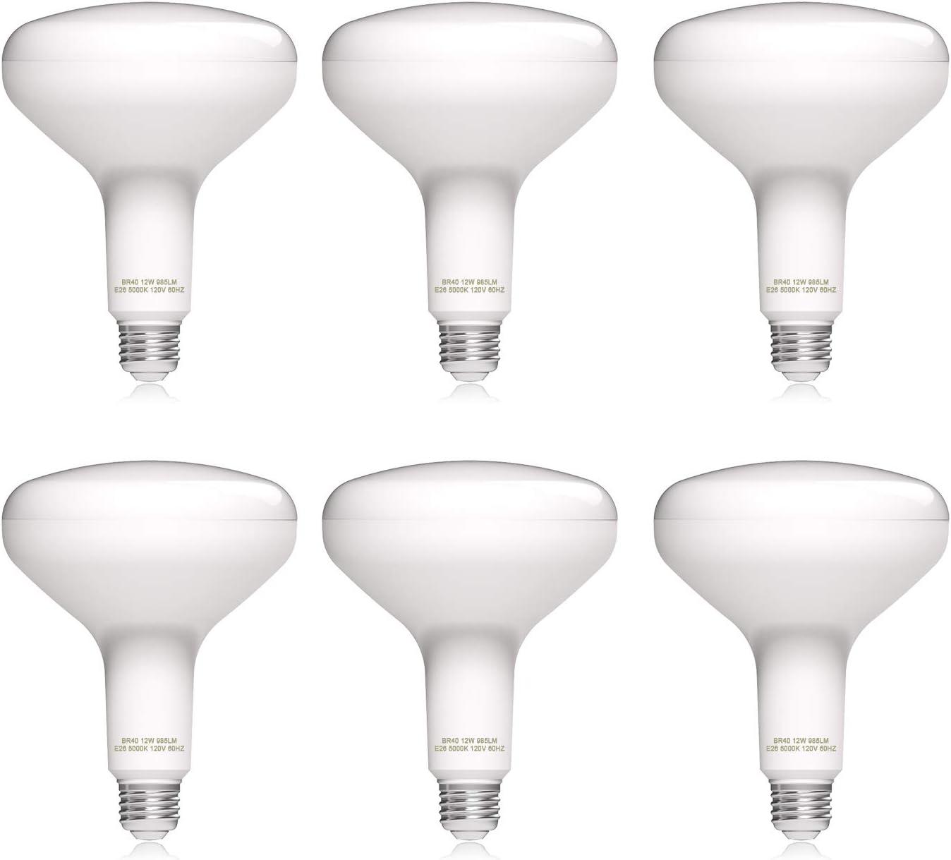 Dimmable BR40 LED Flood Light Bulb 6 Pack for $5.31