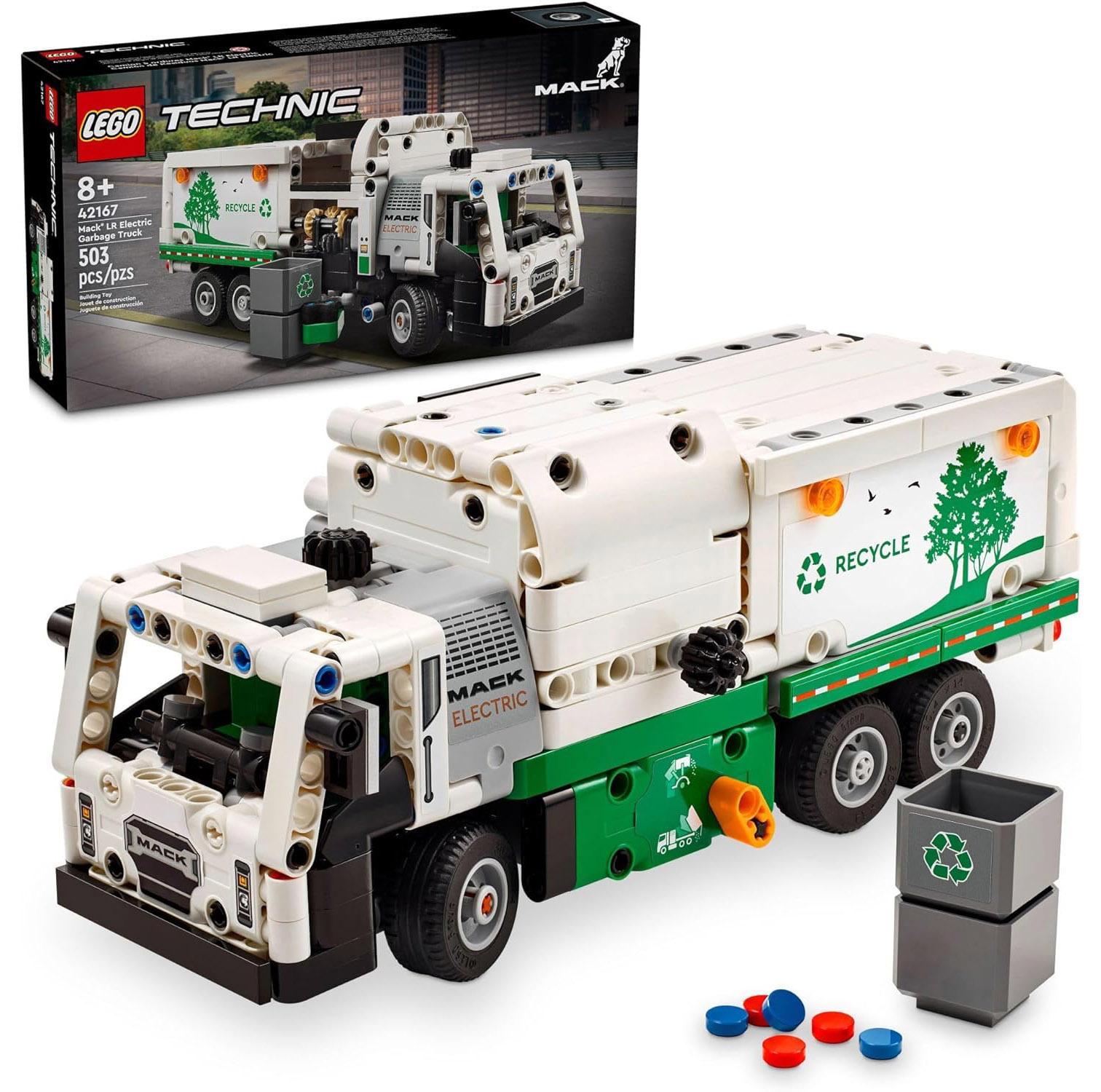 LEGO Technic Mack LR Electric Garbage Truck Toy for $26.39