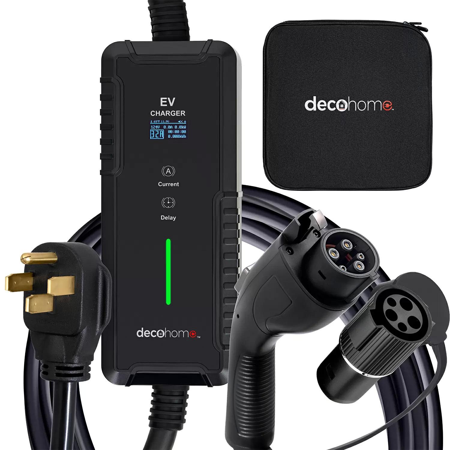 Deco Home Level 1-2 240V 32A Portable EV Charger for $119 Shipped