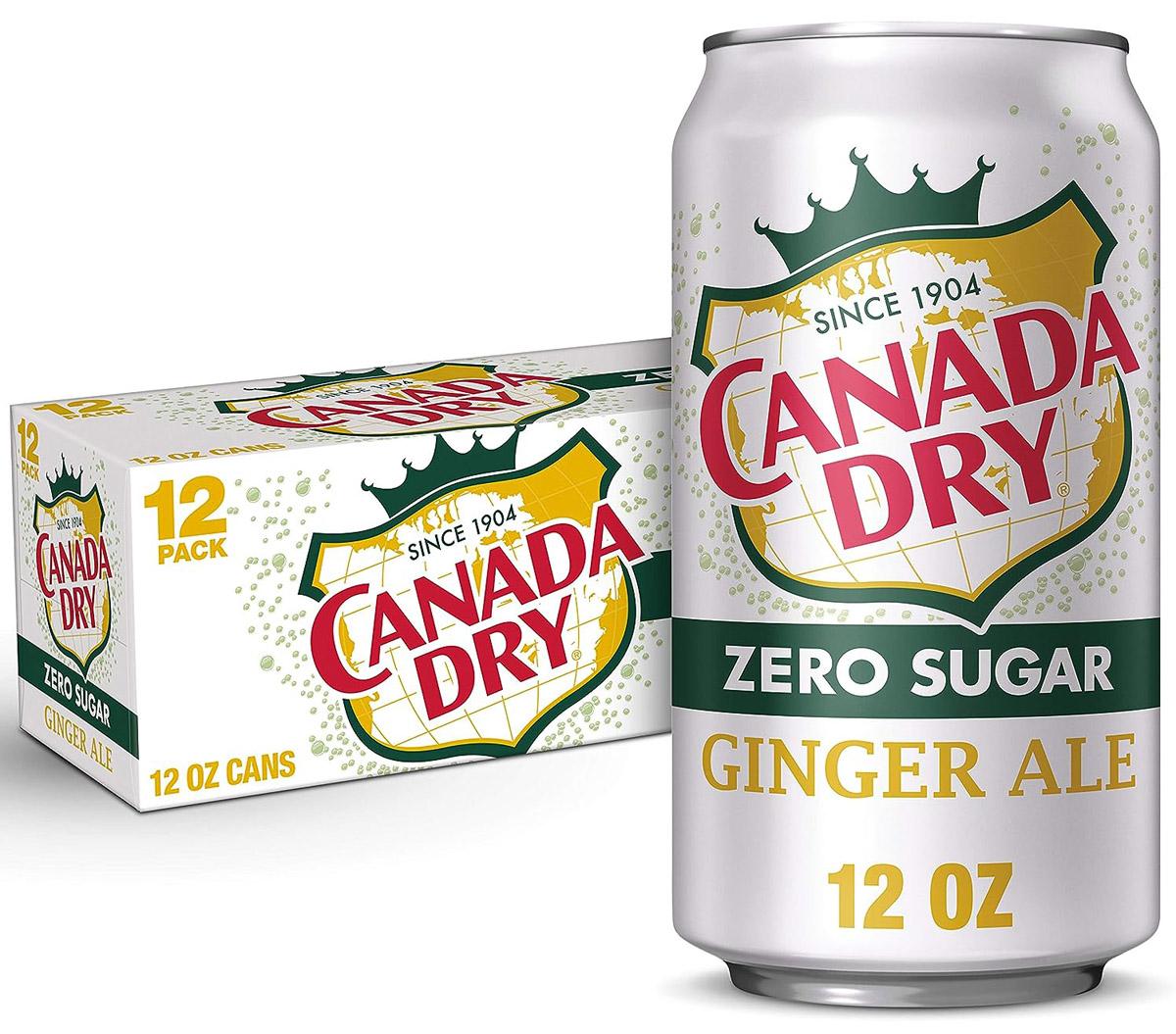 Canada Dry Zero Sugar Ginger Ale Soda 12 Pack for $3.92