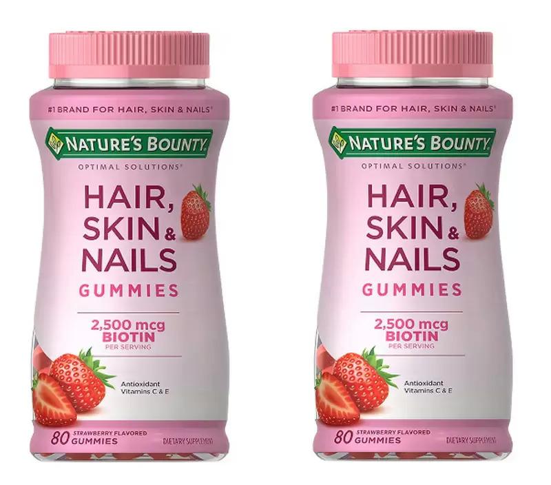 Natures Bounty Optimal Solutions Hair Skin and Nails Gummies 160 Pack for $5.70