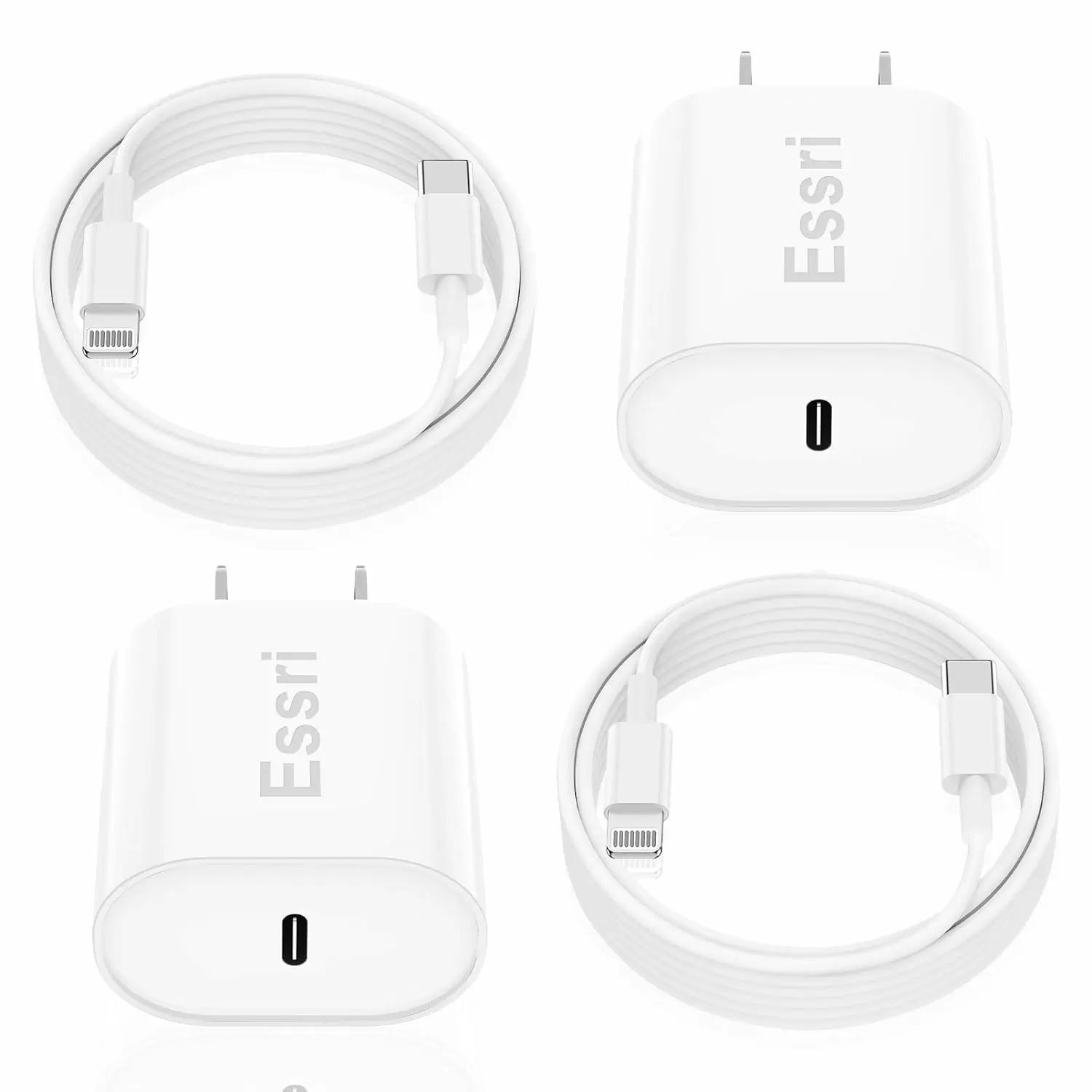 2 Pack of iPhone Charging USB-C Charging Cable and Block for $4.49