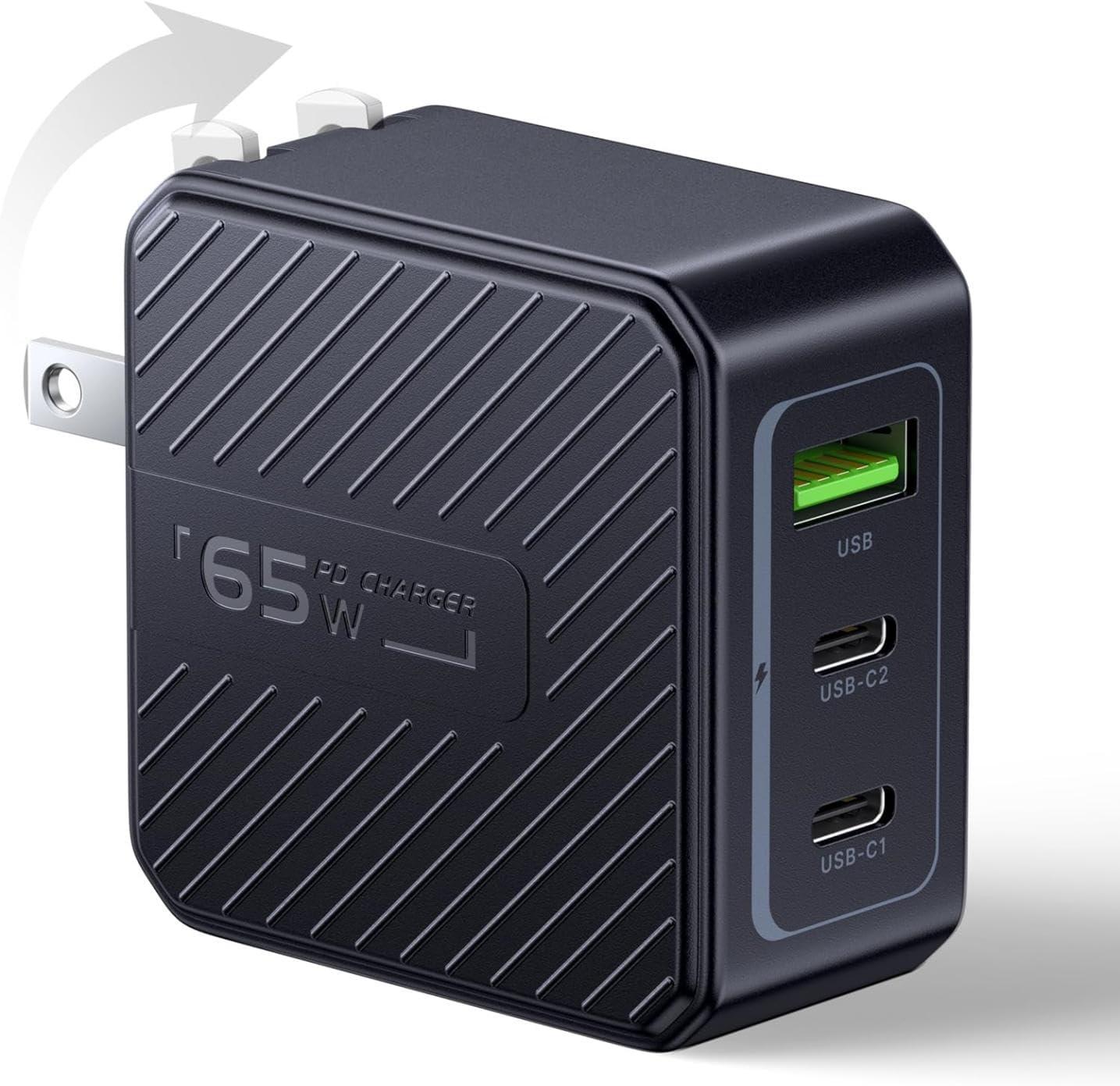 Aione 65W USB C Wall Charger Block for $8.99