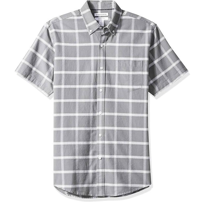 Amazon Essentials Regular-Fit Short-Sleeve Oxford Shirt for $6.20