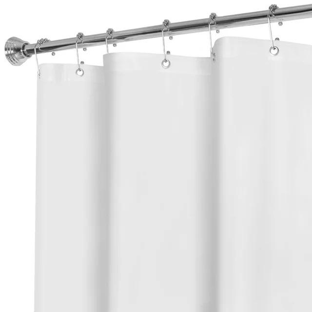 Zenna Home Super Heavyweight Vinyl Shower Liner or Shower Curtain for $5.05