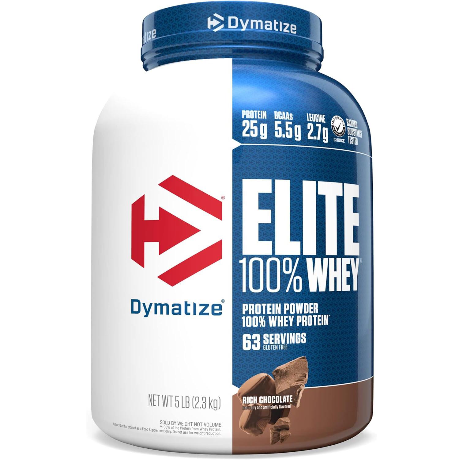 Dymatize Elite Whey Protein Powder Rich Chocolate for $42.74 Shipped