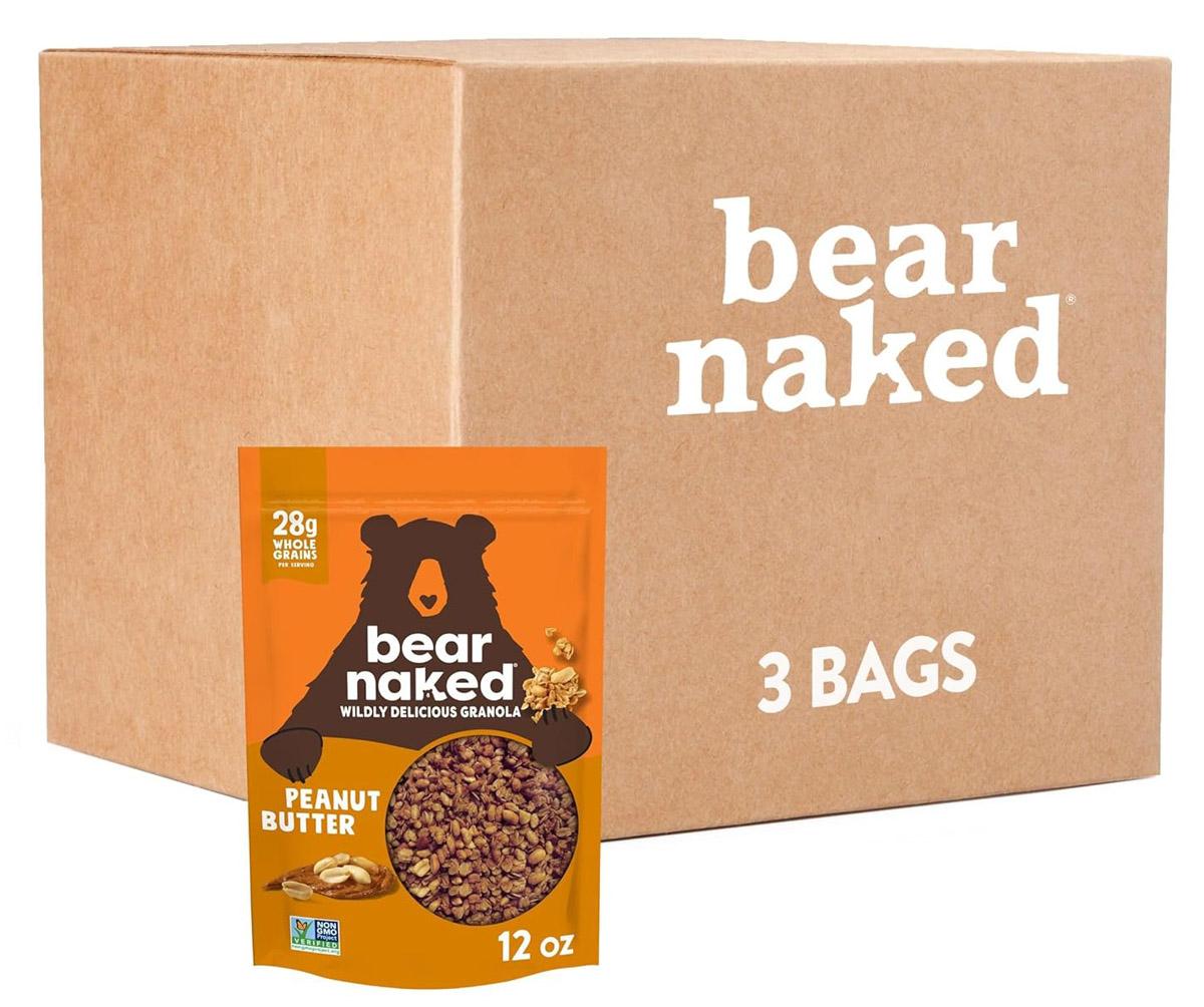 Bear Naked Granola Cereal Peanut Butter 3 Bags for $8.98 Shipped