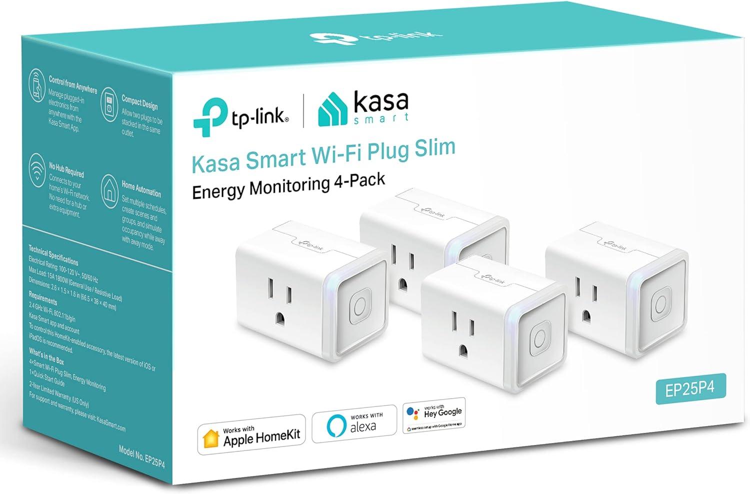 Kasa Smart Plug Mini 15A 4 Pack for $32.58 Shipped