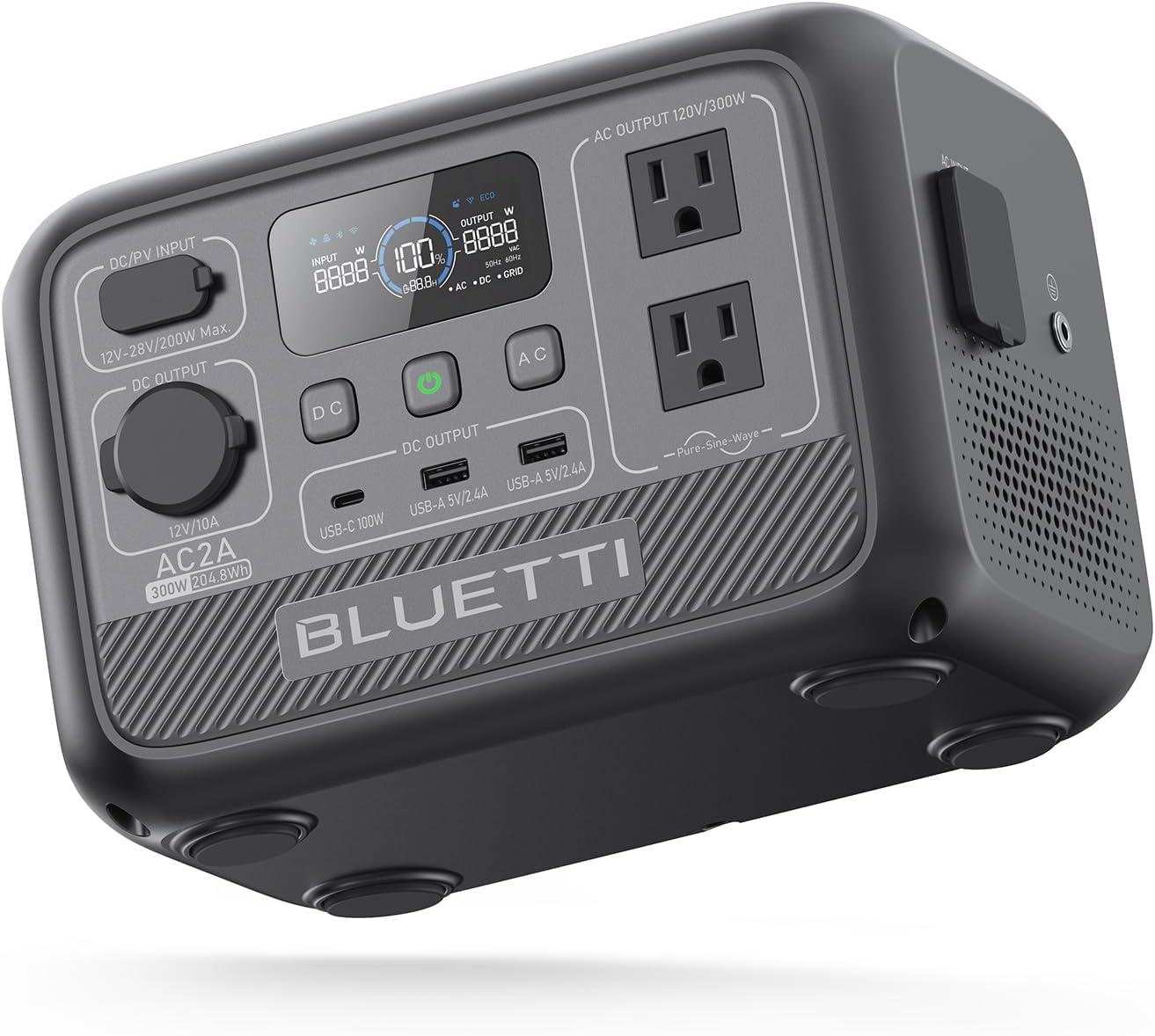 Bluetti Portable Power Station AC2A 204Wh LiFePO4 Battery Backup for $149 Shipped
