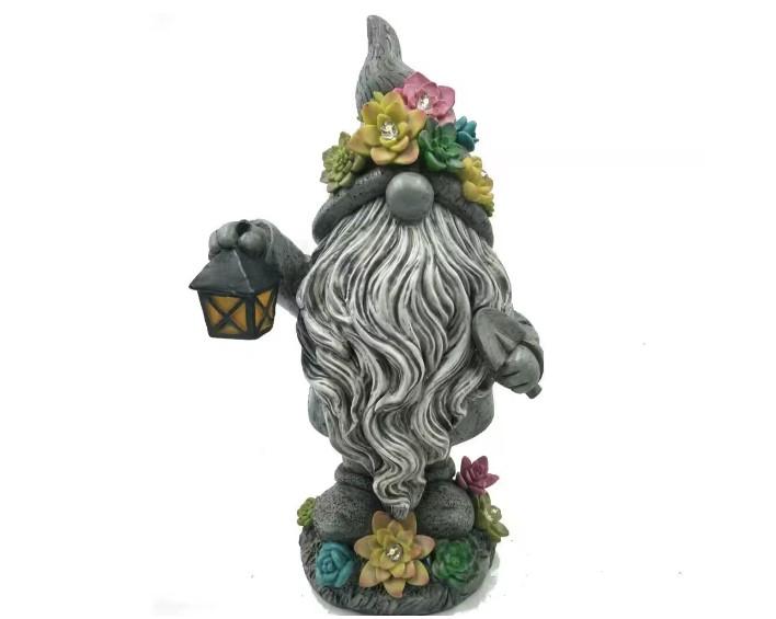 Integrated LED Solar Powered Bearded Gnome for $14.49 Shipped
