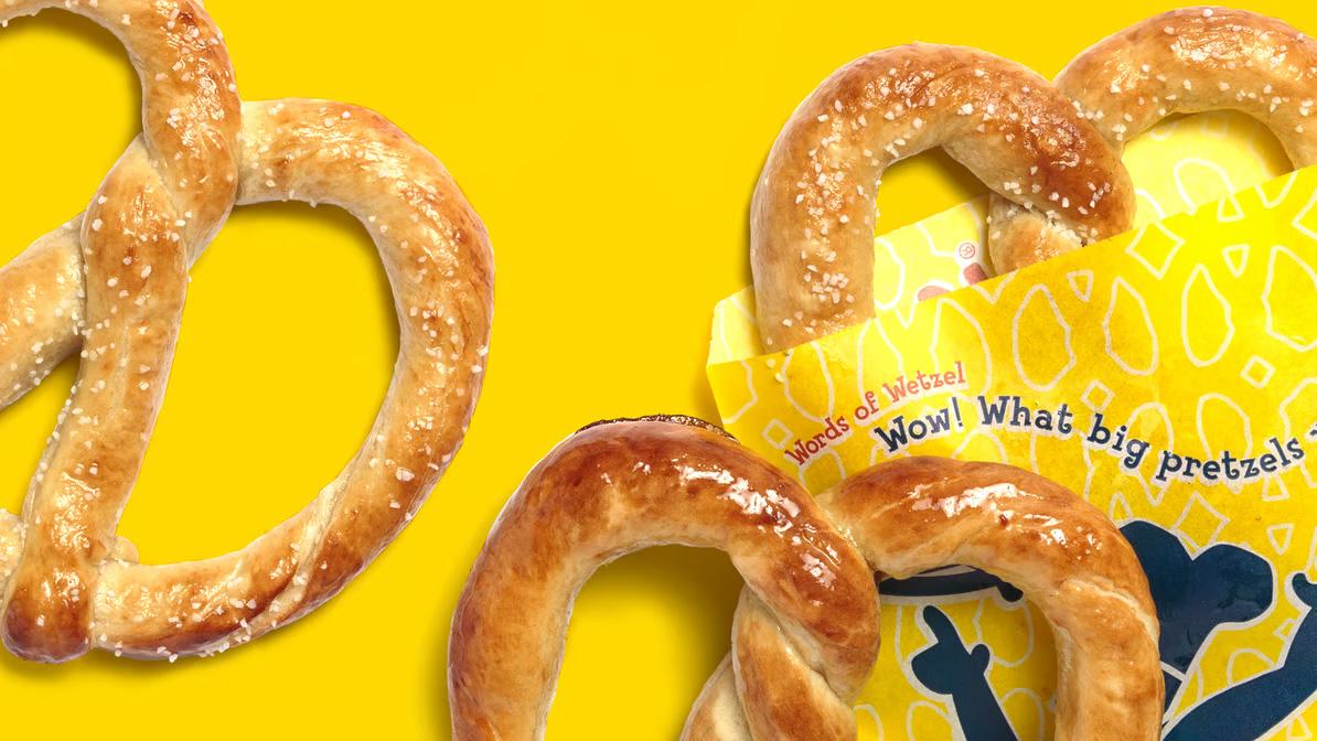 Free Original Wetzels Pretzels on Friday April 26 After 3pm